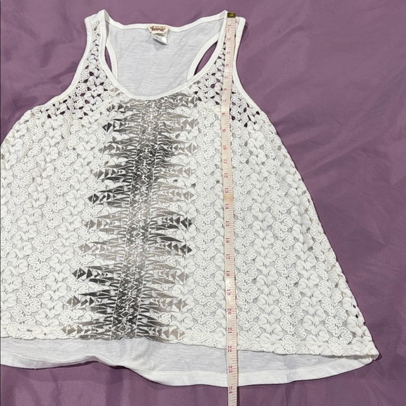 Ten Sixty Sherman Ivory and Charcoal Tank Top - Picture 4 of 5